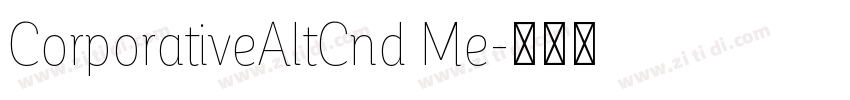 CorporativeAltCnd Me字体转换 CorporativeAltCnd Me字体转换